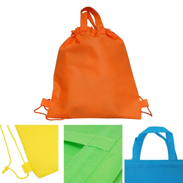 Drawstring Tote Shopping Bag