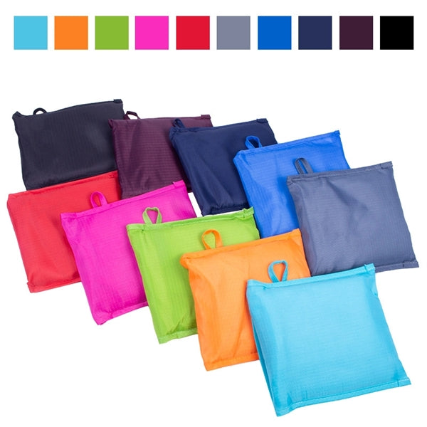 Solid Color Folding Shopping Tote