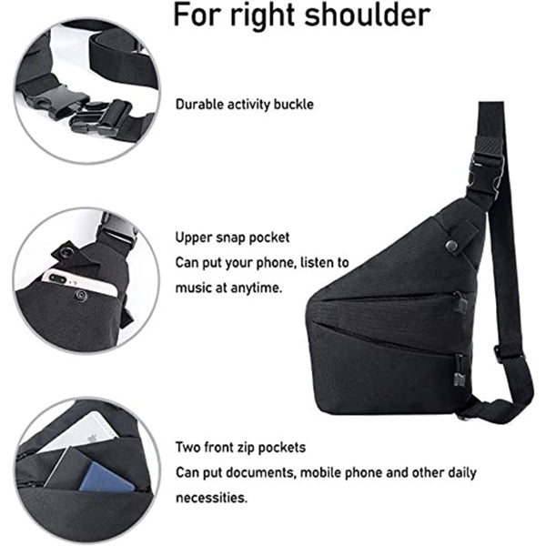 Anti-Theft Crossbody Shoulder Bag For Men And Women
