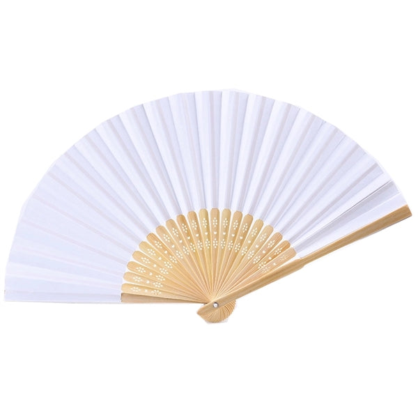 Full-color Folding Bamboo Paper Hand Fan