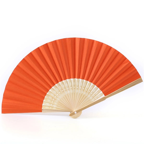 Full-color Folding Bamboo Paper Hand Fan