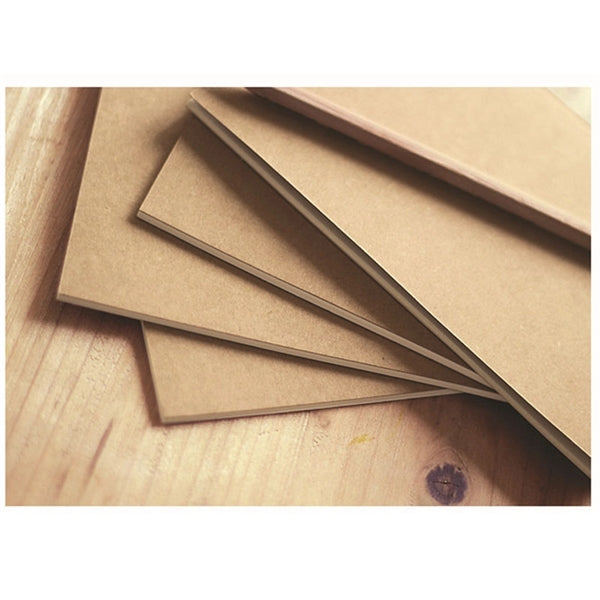Eco Kraft Paper Blank Jotters Note Notebook Daily Memo Pad