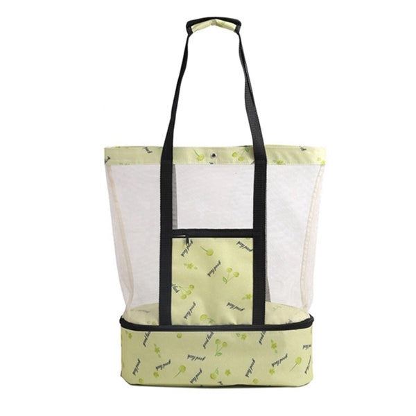 Beach Bag with Cooler Button