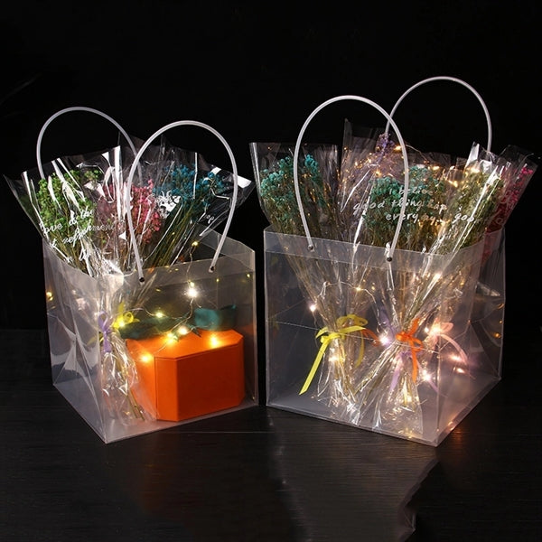 Square Clear Gift Tote with Handle
