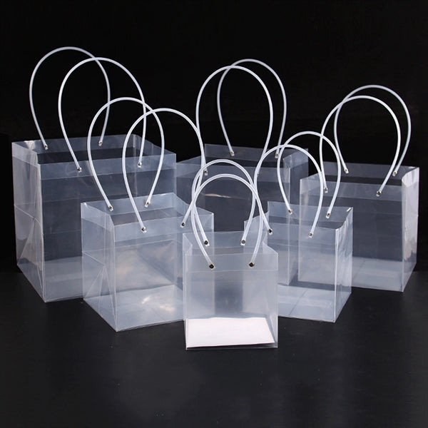 Square Clear Gift Tote with Handle