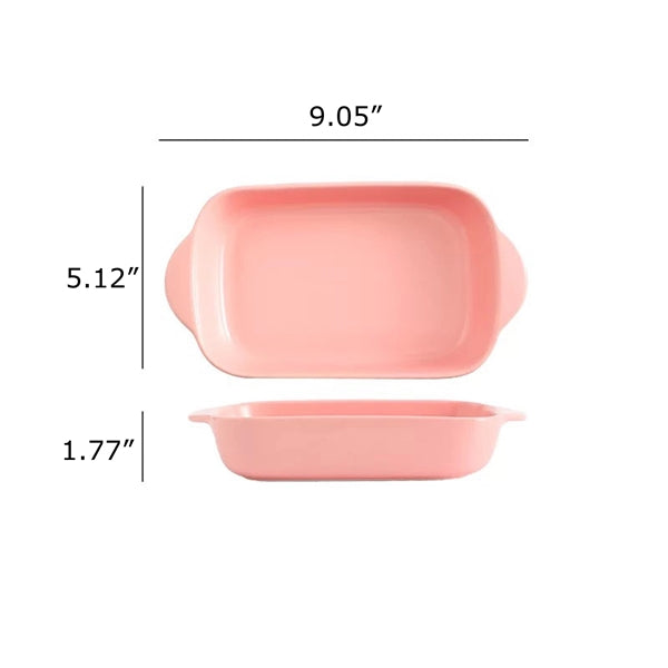 Small Ceramic Baking Dish with Double Handle