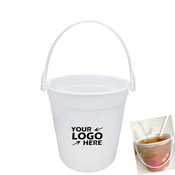 Plastic Ice Bucket with Handle