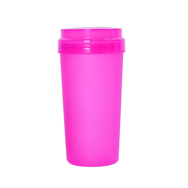 12oz Plastic Frosted Cups wth Lid