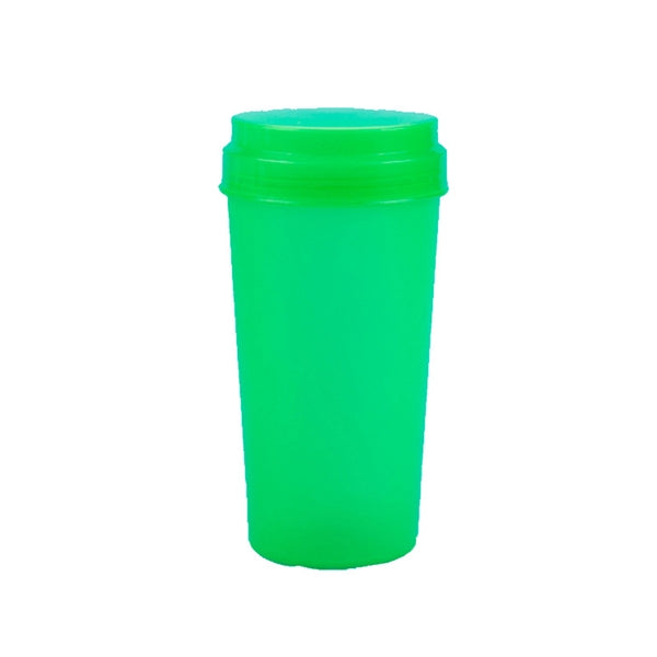 12oz Plastic Frosted Cups wth Lid
