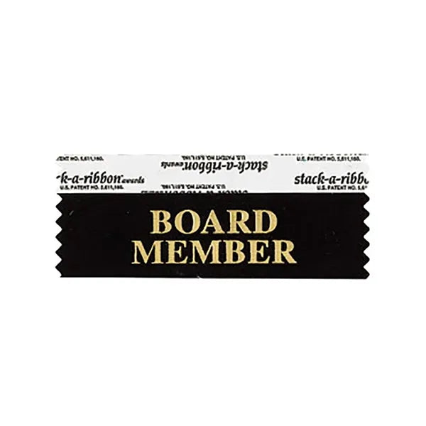 Black Board Member Award Ribbon