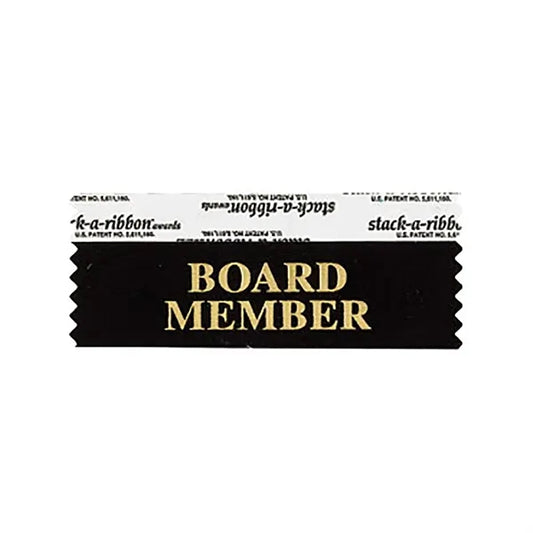 Black Board Member Award Ribbon
