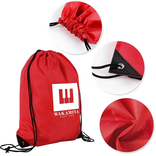 Drawstring Backpack Bag Sport Gym Sackpack