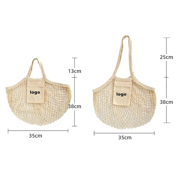 Collapsible Cotton Mesh Tote Bag