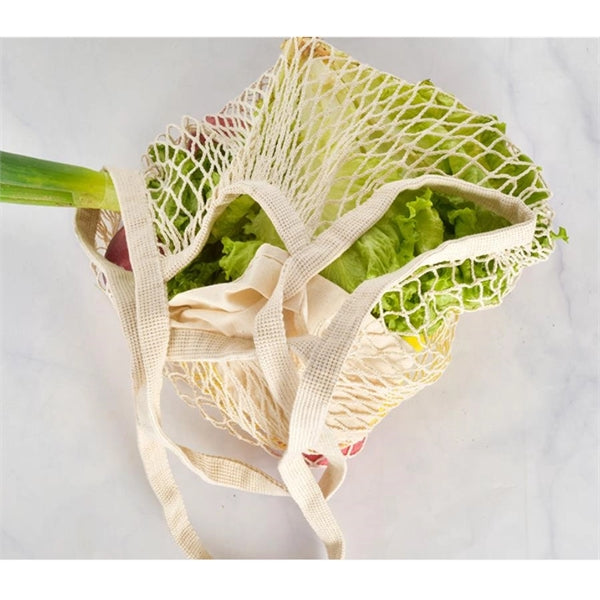 Collapsible Cotton Mesh Tote Bag