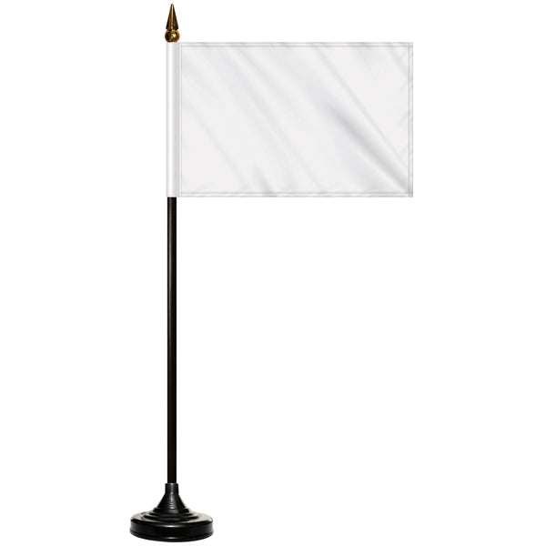 4" x 6" Double Sided Stick Flag with Black Plastic Base