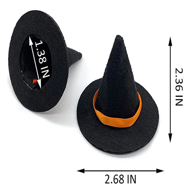 Wine Felt Witch Hat