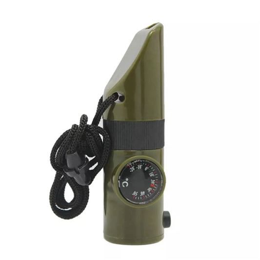 7 in 1 multi function survival whistle