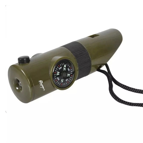 7 in 1 multi function survival whistle