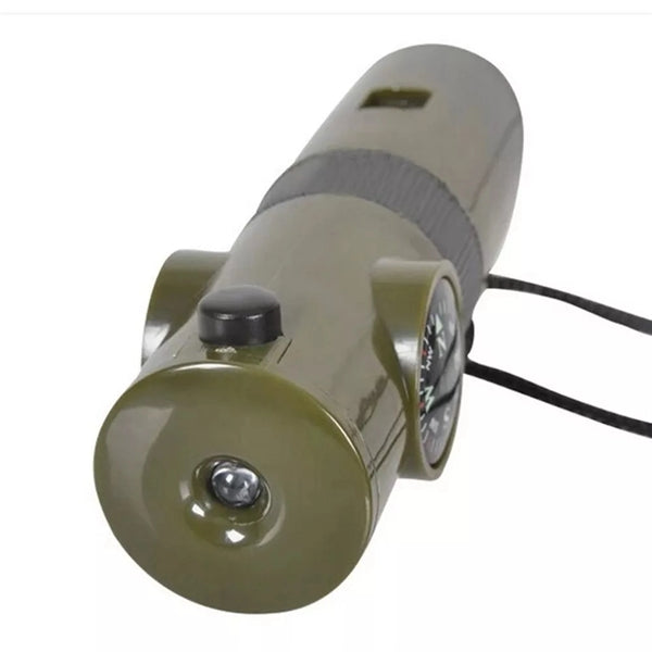 7 in 1 multi function survival whistle