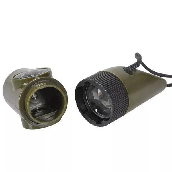 7 in 1 multi function survival whistle