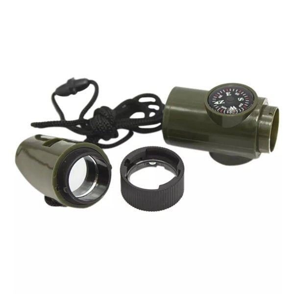 7 in 1 multi function survival whistle