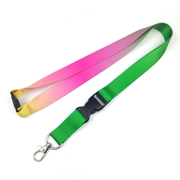 3/4" Full Color Lanyard w/ Lobster Claw and Buckle with Safe