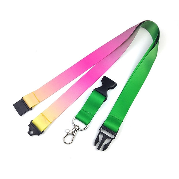 3/4" Full Color Lanyard w/ Lobster Claw and Buckle with Safe