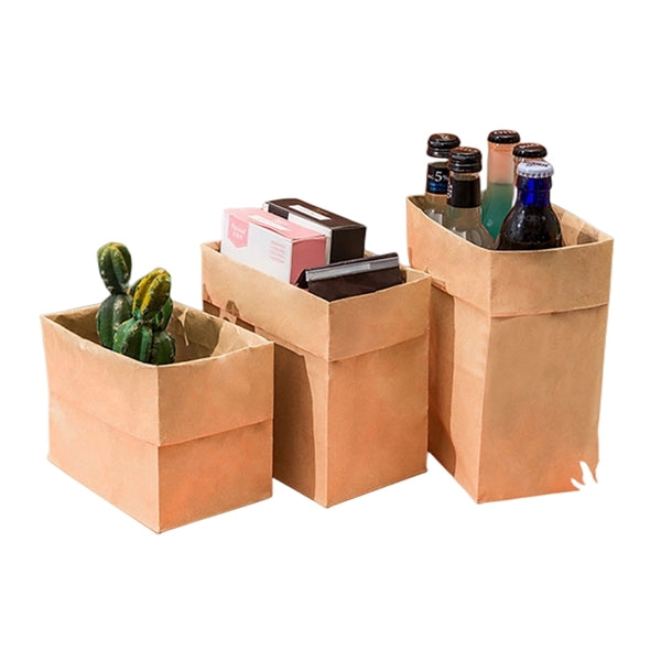 100PCS Square Disposable Kraft Paper Bags