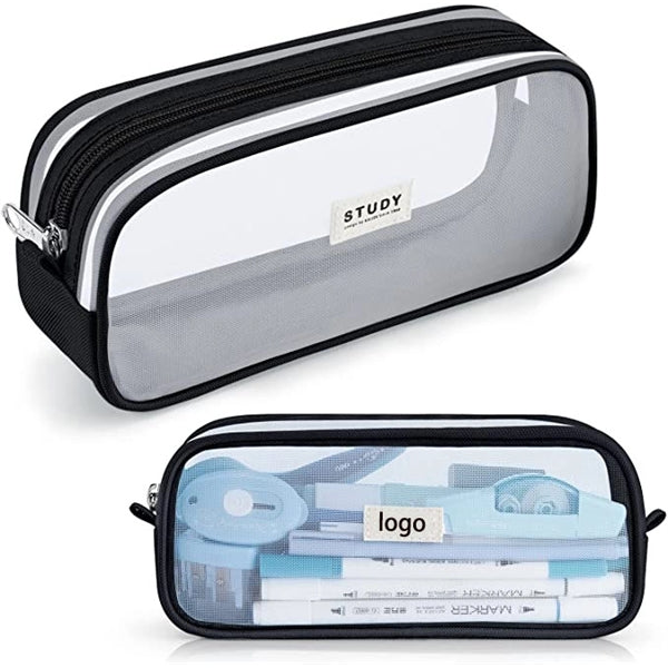 Grid Mesh Pencil Case