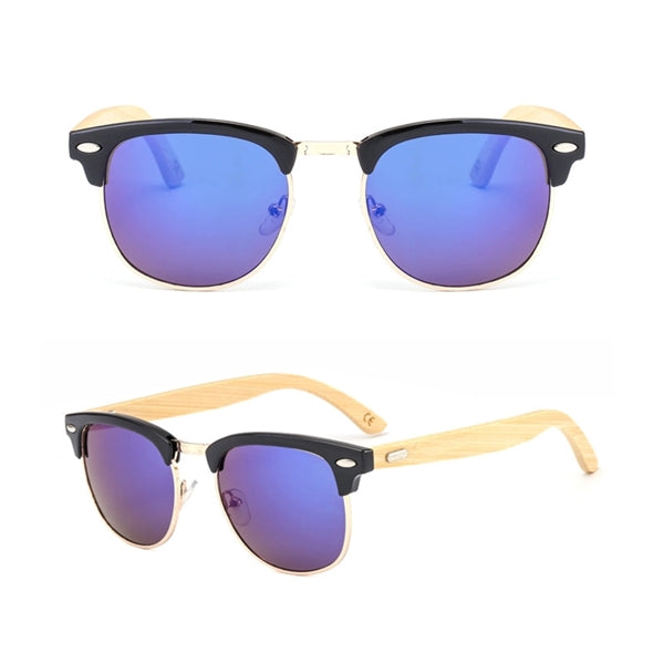 Vintage wooden sunglasses