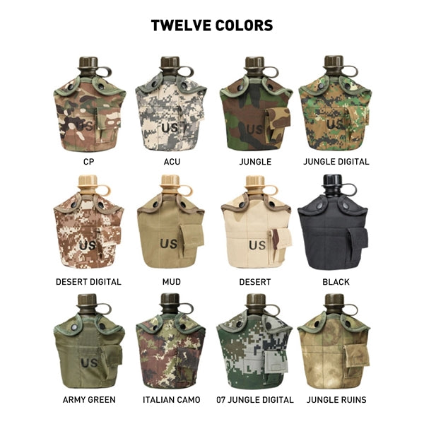 Tactical Water Bottle Milltary Aluminm Cooking Cup