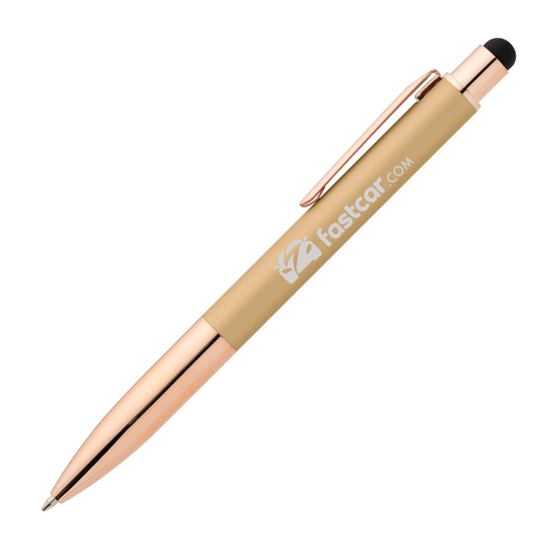Baltic Softy Rose Gold Pen w/ Stylus - Laser Engrave