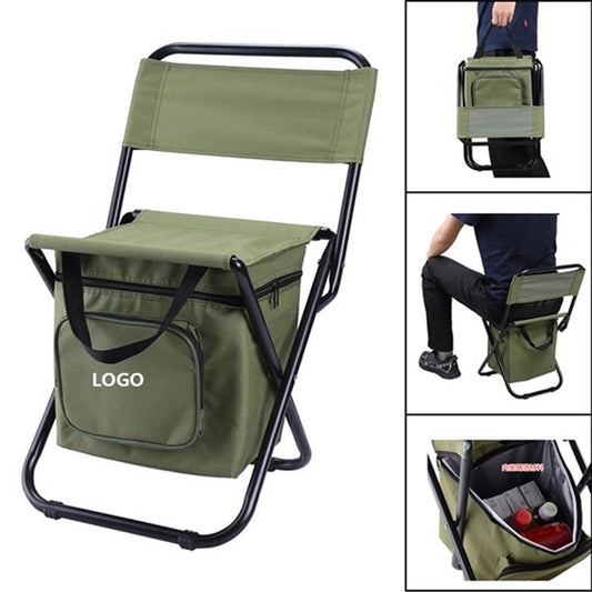 Portable Outdoor Folding Chair With Ice Pack