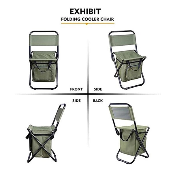 Portable Outdoor Folding Chair With Ice Pack