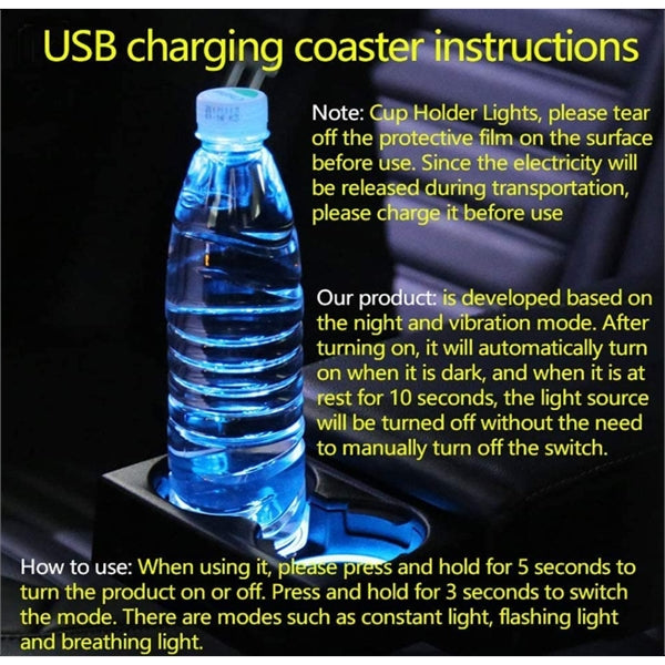 LED car Cup Coaster