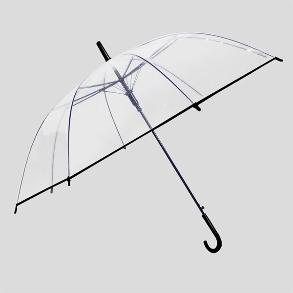 Clear Transparent Long Umbrella with Easy Grip Handle