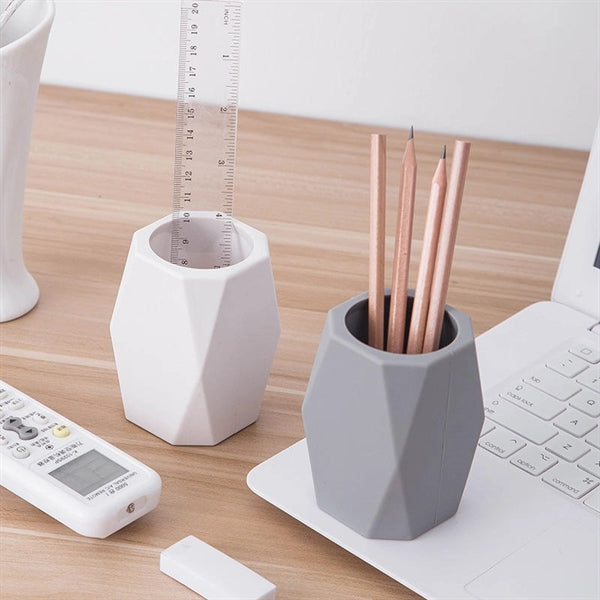 Geometric Silicone Pencil Holder