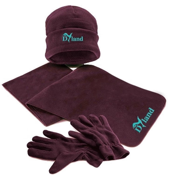 Scarf, Gloves And Beanie Set