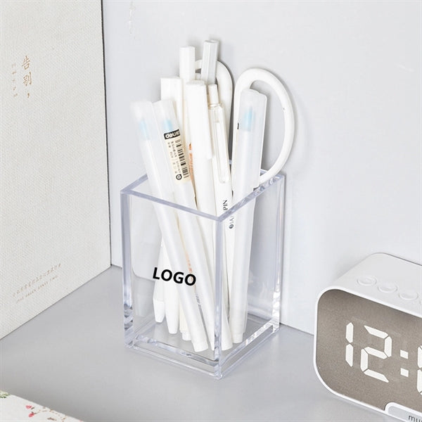 Clear Pencil Pen Holder Cup