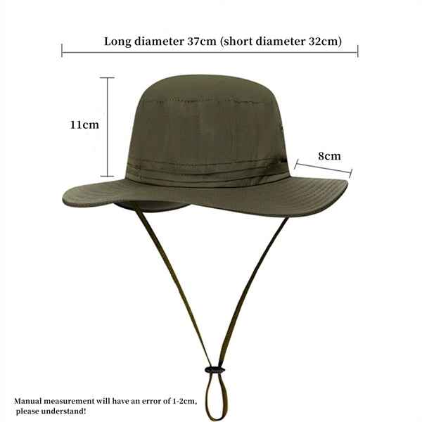 Wide Brim Adjustable Fisherman Hat