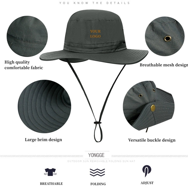 Wide Brim Adjustable Fisherman Hat