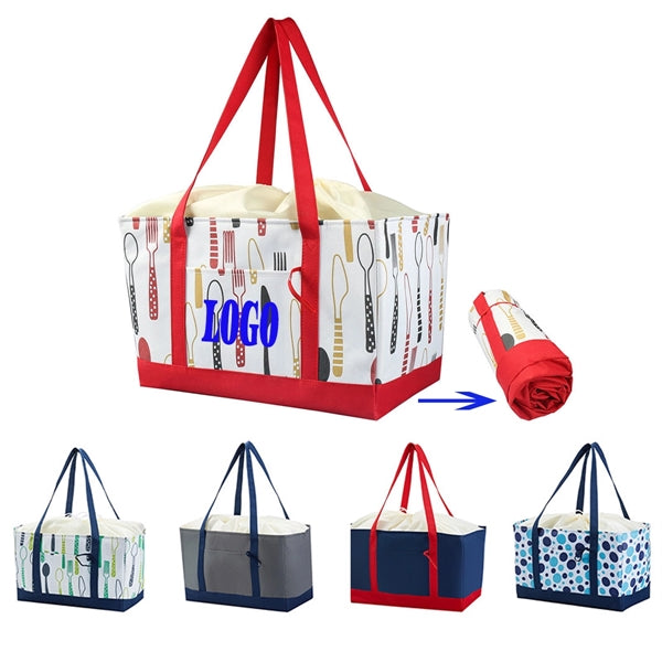 Insulated Foldable Large Utility Tote Bag