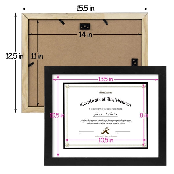 11x14 Certificate Frames with Stand