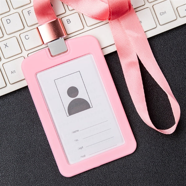 ID Card Badge Holder With Lanyard