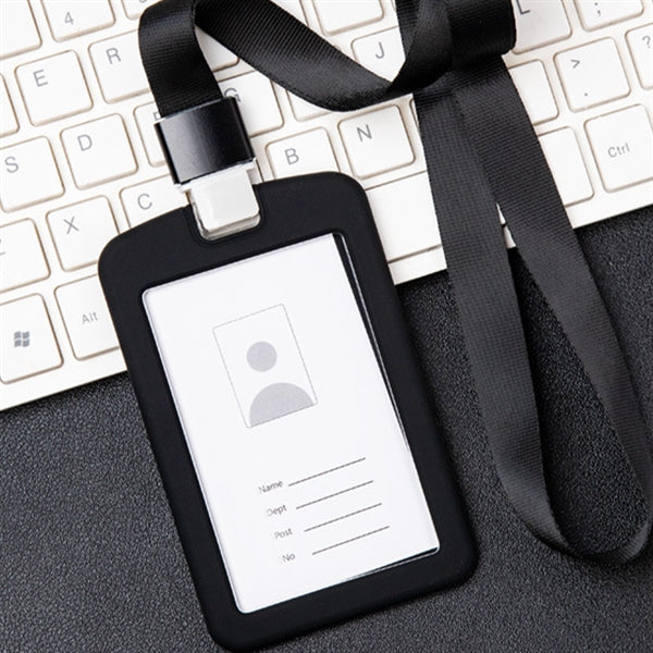 ID Card Badge Holder With Lanyard