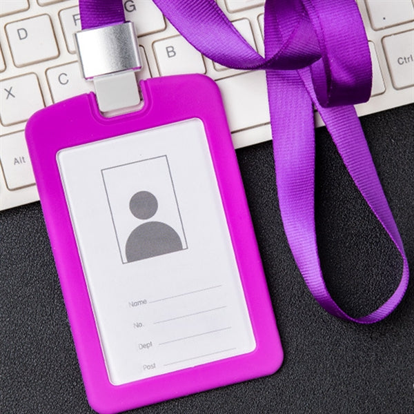 ID Card Badge Holder With Lanyard