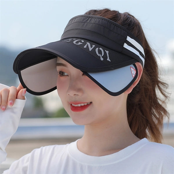 Retractable Wide Brim Sun Visor Hat