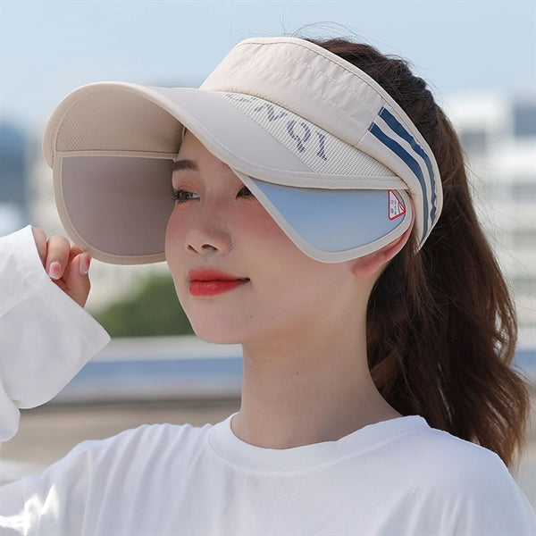 Retractable Wide Brim Sun Visor Hat