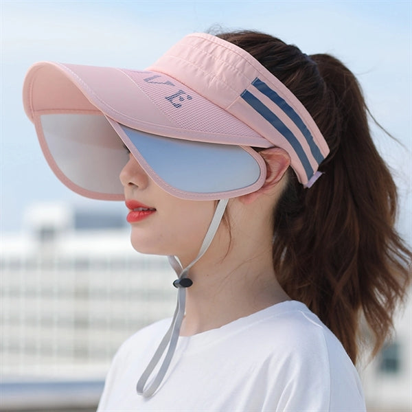 Retractable Wide Brim Sun Visor Hat