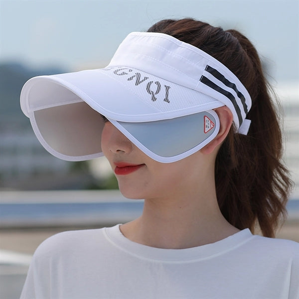 Retractable Wide Brim Sun Visor Hat